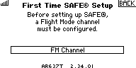 First Time SAFE Setup: FM Channel