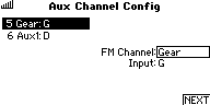 First Time SAFE Setup/FM Channel: Aux Channel Config
