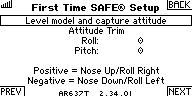 First Time SAFE Setup: Capture attitude