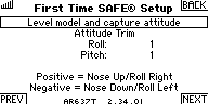 First Time SAFE Setup: Capture attitude