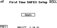 First Time SAFE Setup: Apply