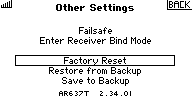 Function List/Forward Programming/Other Settings: Factory Reset