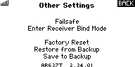 Function List/Forward Programming/Other Settings:Failsafe