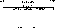 Function List/Forward Programming/Other Settings/Failsafe:Capture Fail Safe Positions
