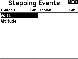 Menu Stepping Events
