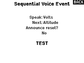 Menu Sequential Voice Event