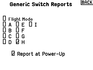 Menu Generic Switch Reports
