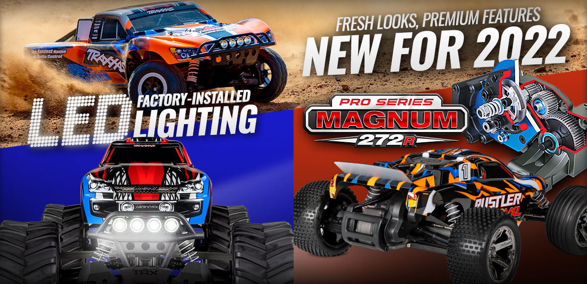 Nové modely auta Traxxas s osvětlením a převodovkou Magnum 272R