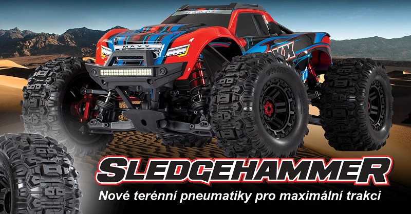 Nové pneumatiky SledgeHammer pro Traxxas Maxx
