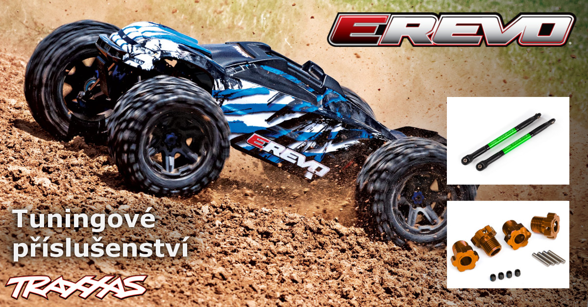 Traxxas E-Revo 1:8 - nové tuningové díly
