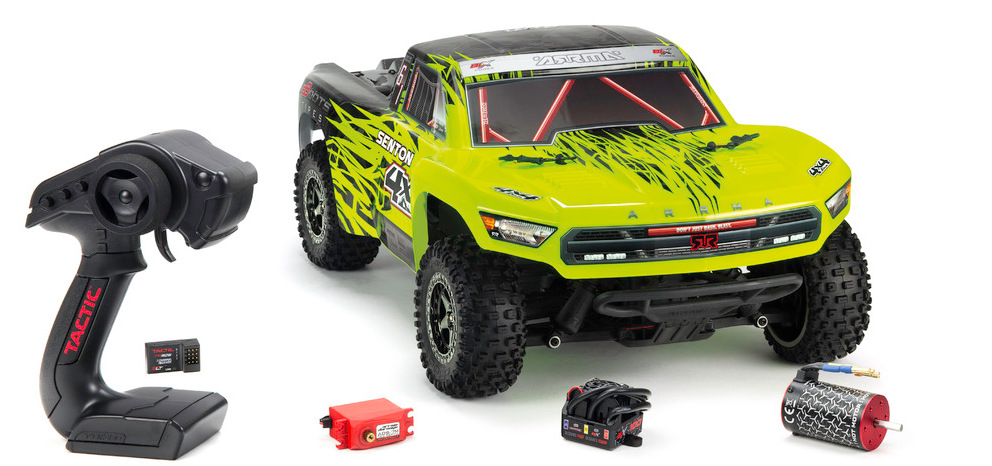 Arrma Senton 4x4 1:10 BLX RTR zelená/černá