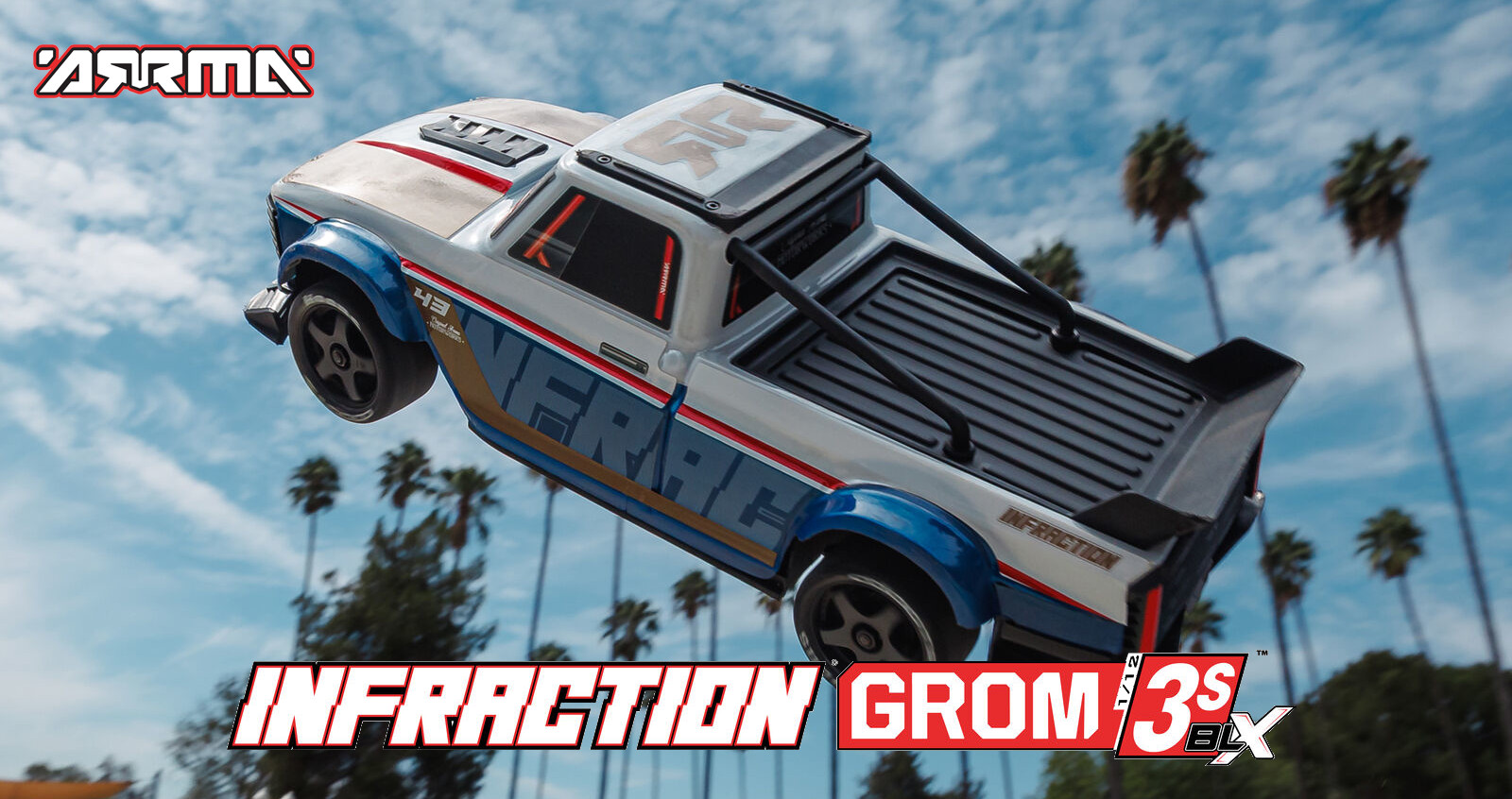 Arrma Infraction Grom 3S DSC BLX 1:12 4WD RTR Basic 