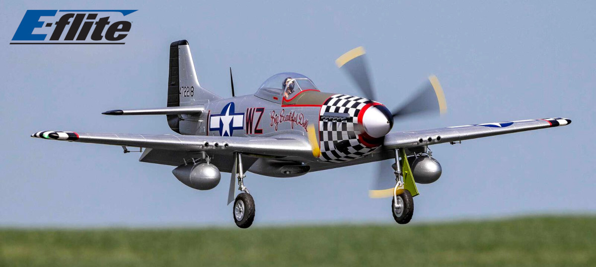 E-flite P-51D Mustang Big Beautiful Doll 1.5m BNF Basic AS3X+ SAFE Select