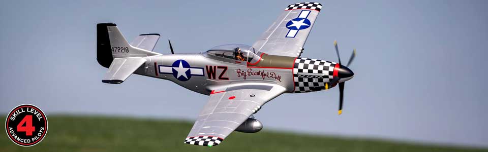 E-flite P-51D Mustang Big Beautiful Doll 1.5m PNP