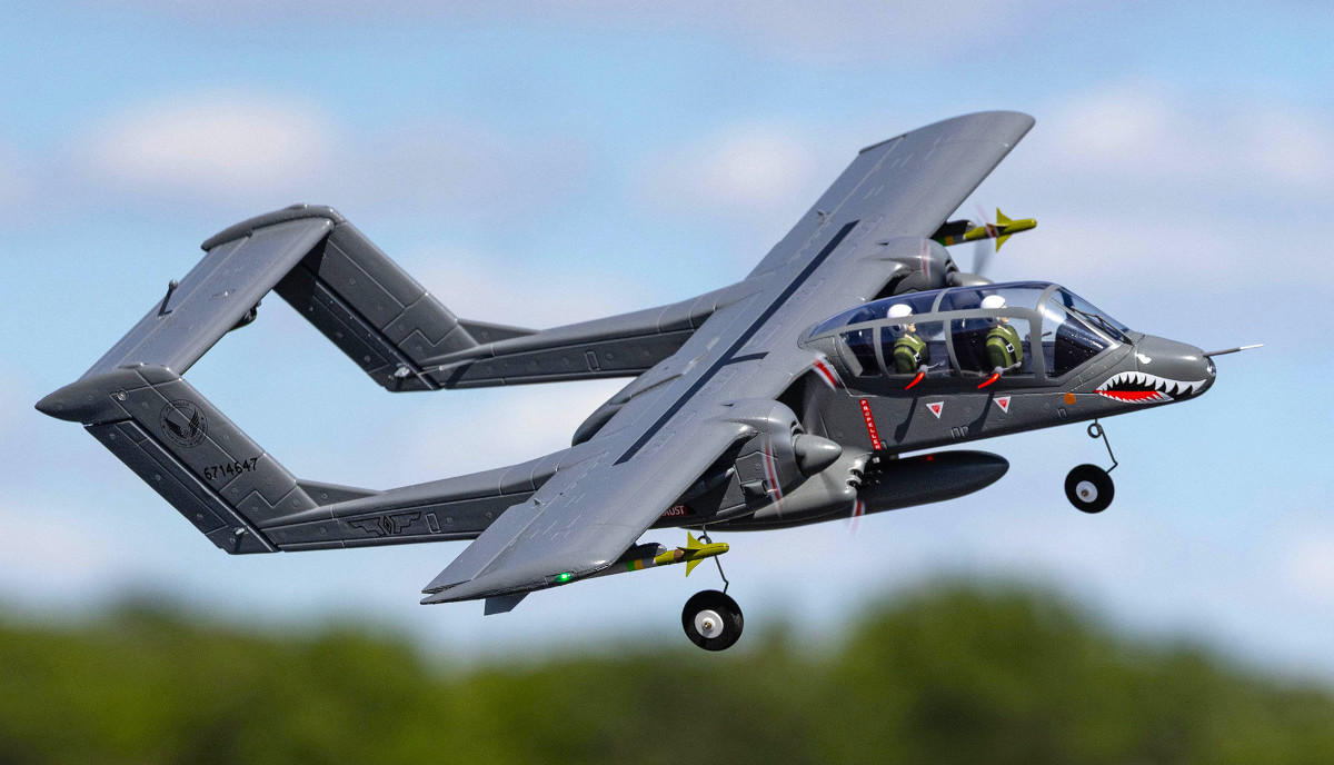 E-flite OV-10 Bronco 0.65m AS3X SAFE Select BNF Basic