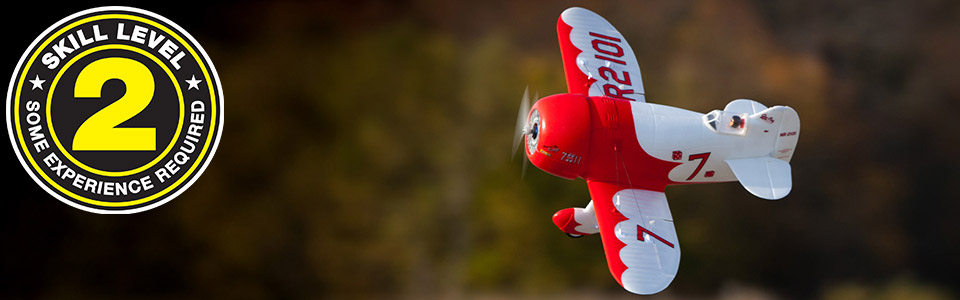 E-flite Gee Bee R-2 0.51m AS3X SAFE Select BNF Basic