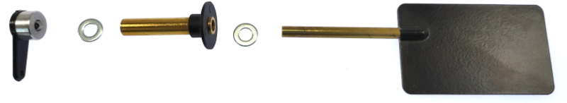 Ukázka rozloženého kormidla