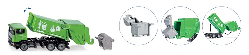 SIKU Super - Scania popelářské auto 1:87