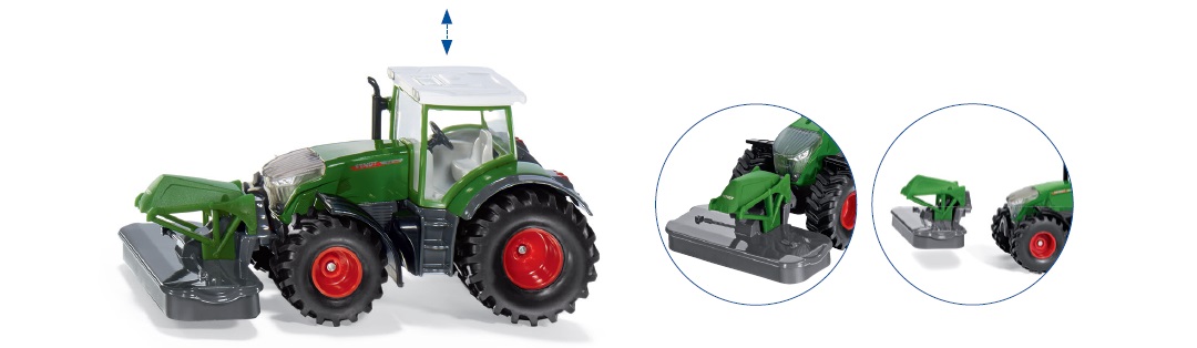 SIKU Farmer - Fendt 942 Vario tractor with front mowing attachment 1:50