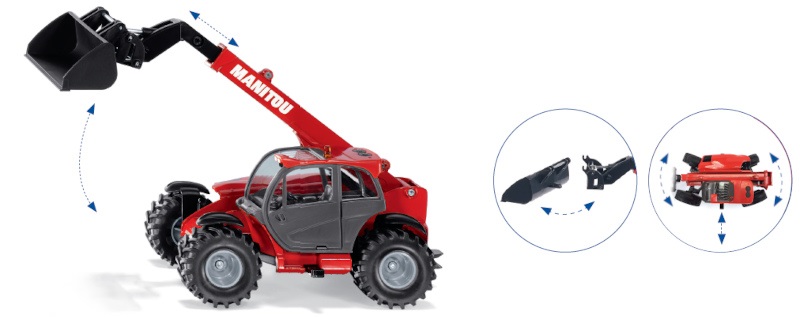 SIKU Farmer - teleskopický manipulátor, 1:32