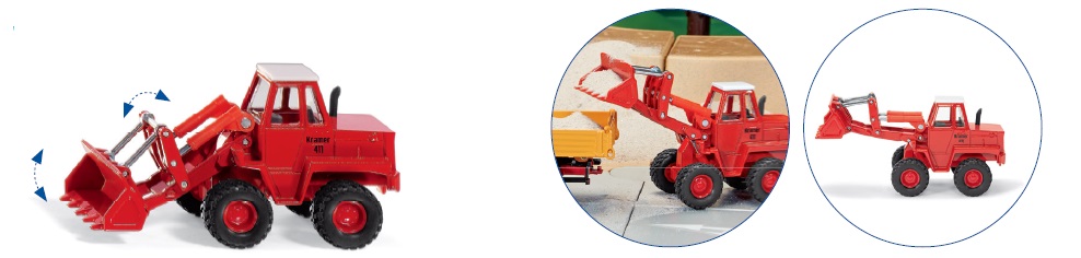 SIKU Super - kolový nakladač Kramer 411, 1:50