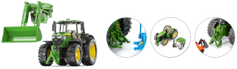 SIKU Farmer - traktor John Deere 6M 220