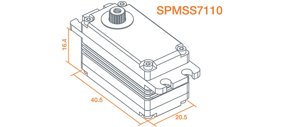 Spektrum servo naviják