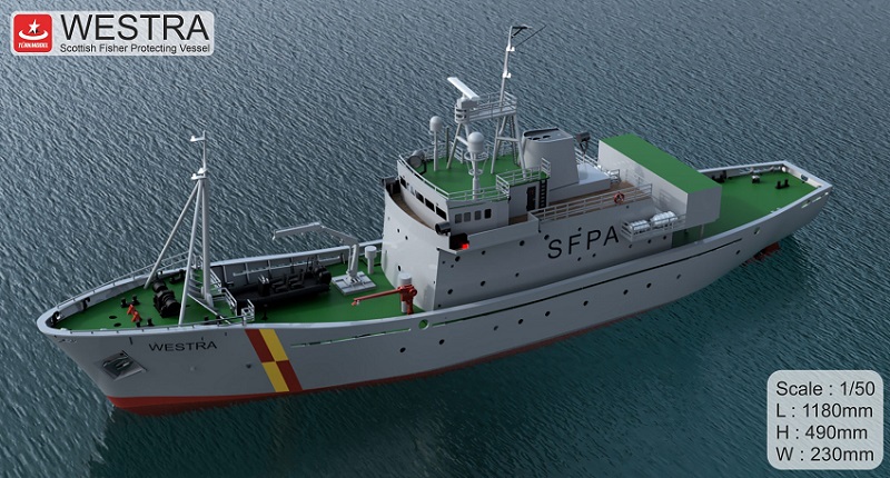 Türkmodel FPV Westra hlídkový člun 1:50 kit