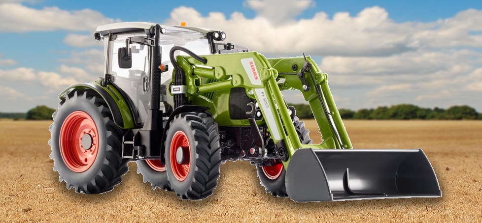 Wiking Claas Arion 430 1:32 with front loader