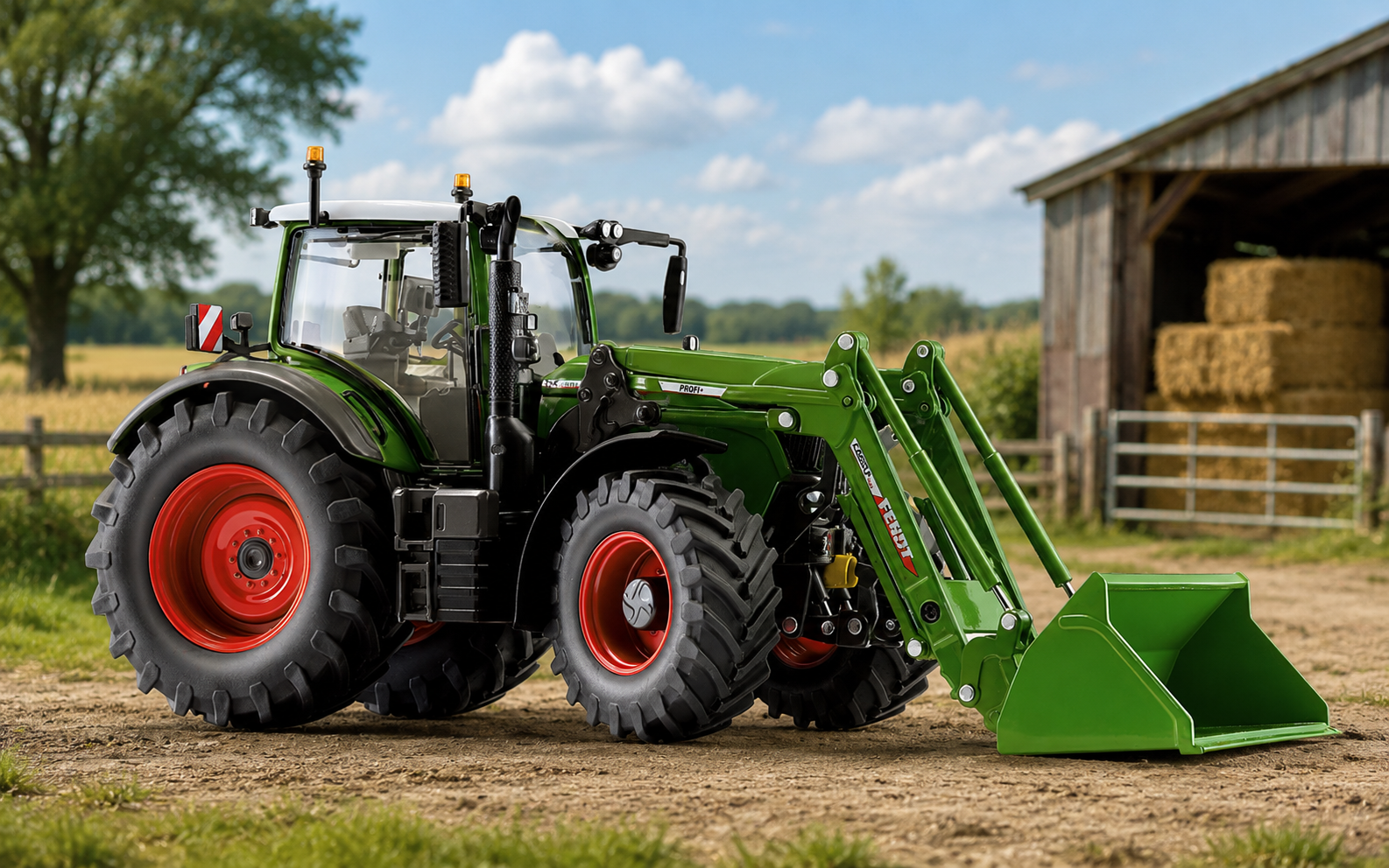 Wiking Fendt 724 Vario s čelním nakladačem Cargo 6.100