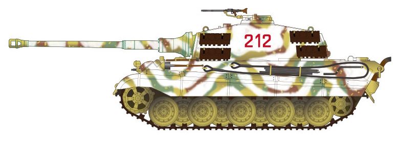 2/s Pz.Abt.501, Ardennes, 1944-1945 (Winter camouflage)