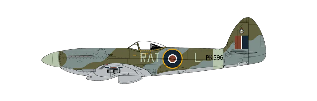 Supermarine Spitfire F.MK.22 č. 613 (City of Manchester) Squadron, Royal Auxiliary Air Force, RAF Ringway, Cheshire, Anglie, 1949.