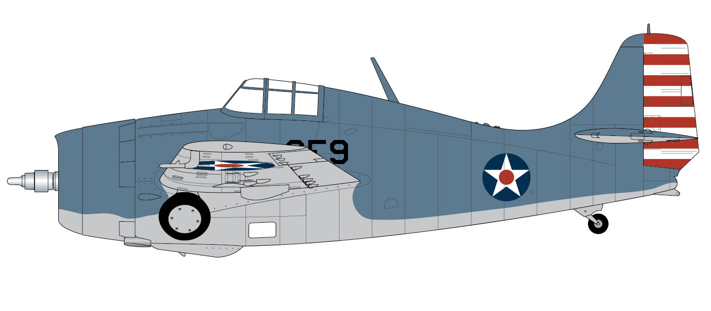 Grumman F4F-4 Wildcat, VF-6, United States NAvy, Uss Enterprise