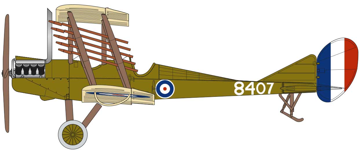 Royal Aircraft Factory BE2c, Royal Naval Air Squadron East Fortune, East Lothian, Skotsko, Prosinec 1916