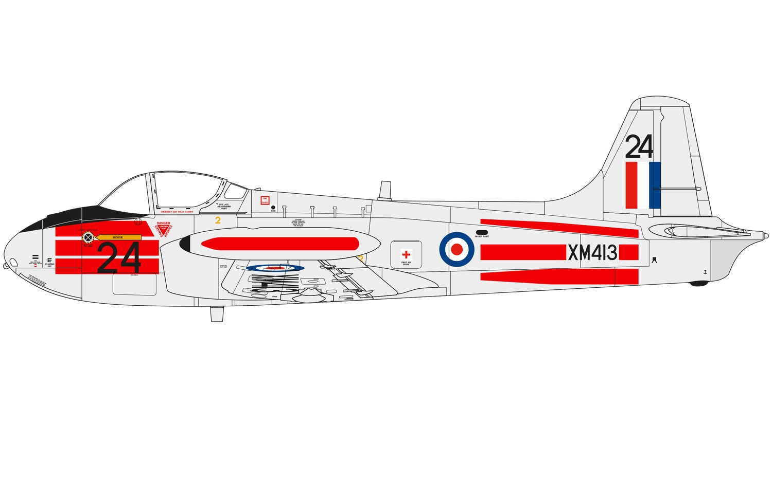 Hunting Percival Jet Provost T.3, No.2 Flying Training School, Royal Air Force Gaydon, Warwickshire, Anglie, 1967.