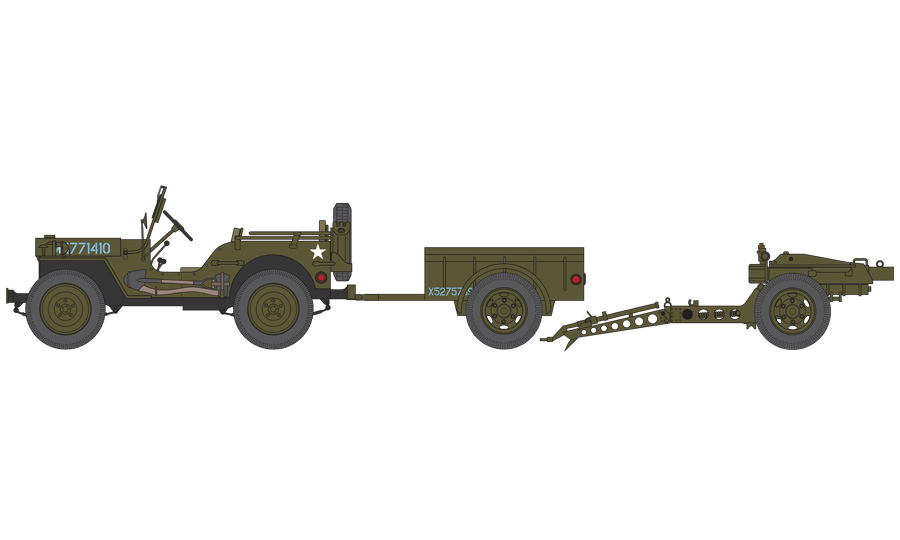 Willys Jeep, 6th Airborne Division, British Army, Normandy, June 1944