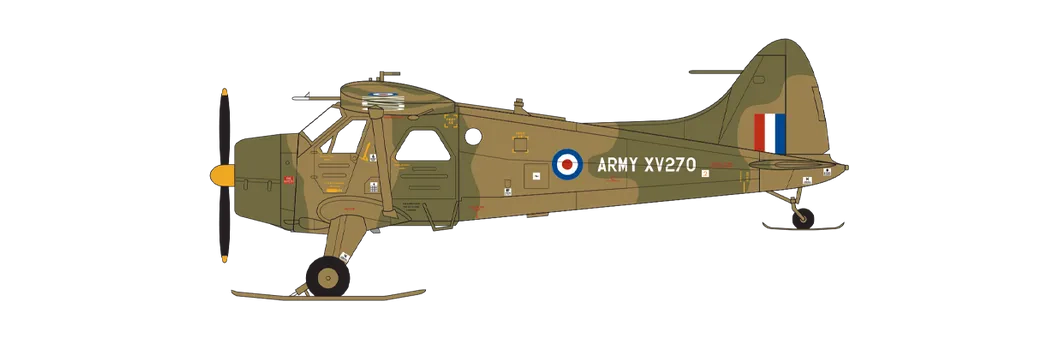 de Havilland Canada DHC-2 Beaver Al.1 Advanced Fixed Wing Flight, Army Air Corps, Army Aviation Center Middle Wallop, Hampshire, Anglie, 1971.