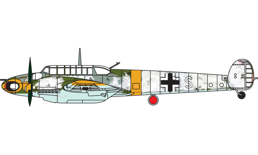 Messerschmitt Bf110 C-4/B, II/Schnellkampfgeschwader 210, Operace Barbarossa, Východní fronta, 1941