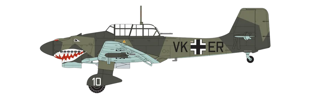 Junkers Ju 87B-1 Stuka VK+ER, II./Sturzkampfgeschwader 77, Breslau-Schöngarten, Německo (nyní Polsko), jaro 1939