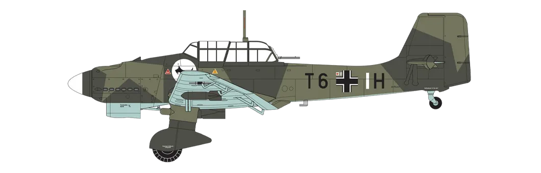 Junkers Ju 87B -1 T6+IH, I./Sturzkampfgeschwader 2 'Immelmann', Balkán, 1940/41.