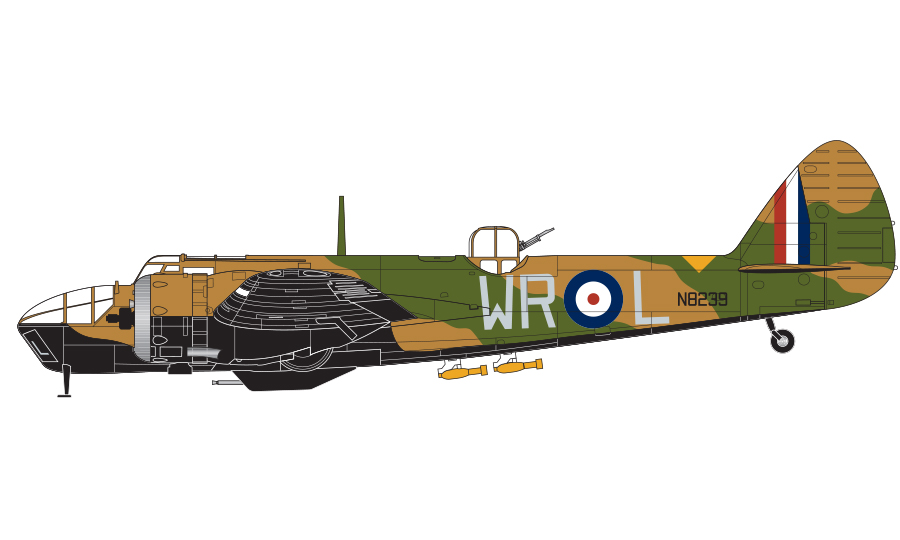 Bristol Blenheim MK.lVF, 248. letka Coastal Command, Royal Air Force North Coates, Lincolnshire, Anglie, 1940