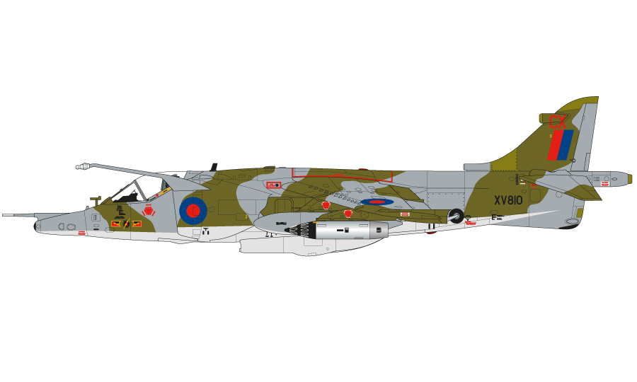 Hawker Siddeley Harrier GR.3, 4. letka (R), Royal Air Force Gutersloh, Royal Air Force, Německo, 1980