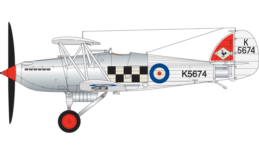 K5674/G-CBZP, 43. letka, Historic Aircraft Collection Ltd, Imperial War Museum, Duxford, Anglie, 2012
