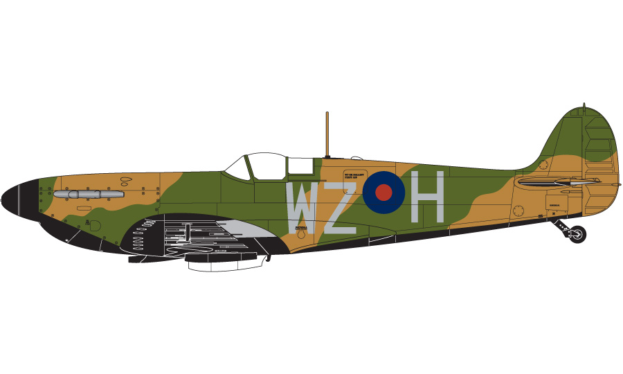 Supermarine Spitfire Mk.I, 19. letka (F), RAF Duxford, UK, Srpen 1938