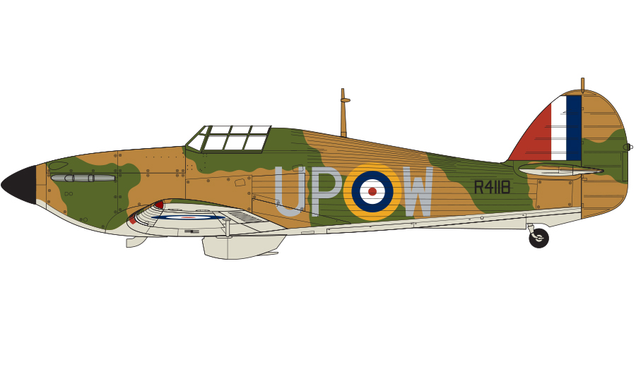 Hawker Hurricane Mk.I, 605. letka County of Warwick, RAF Croydon, Surrey, Anglie, Září 1940