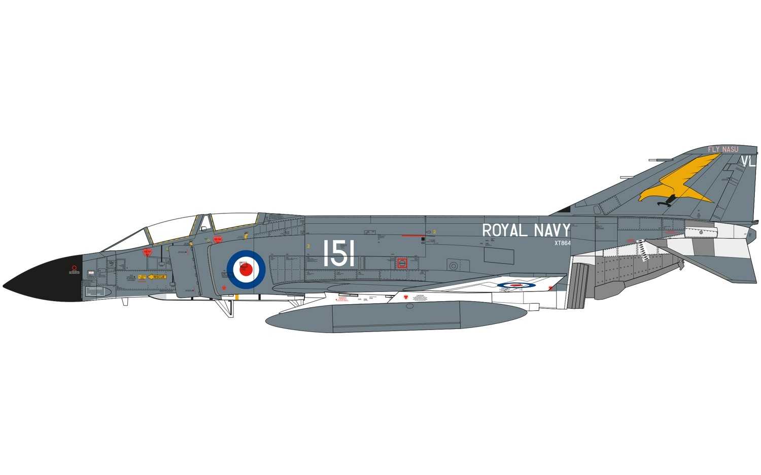 McDonnell Douglas Phantom, FG.1, No. 767 Naval Air Squadron, Royal Naval Air Station Yeovilton, Somerset, England, 1971