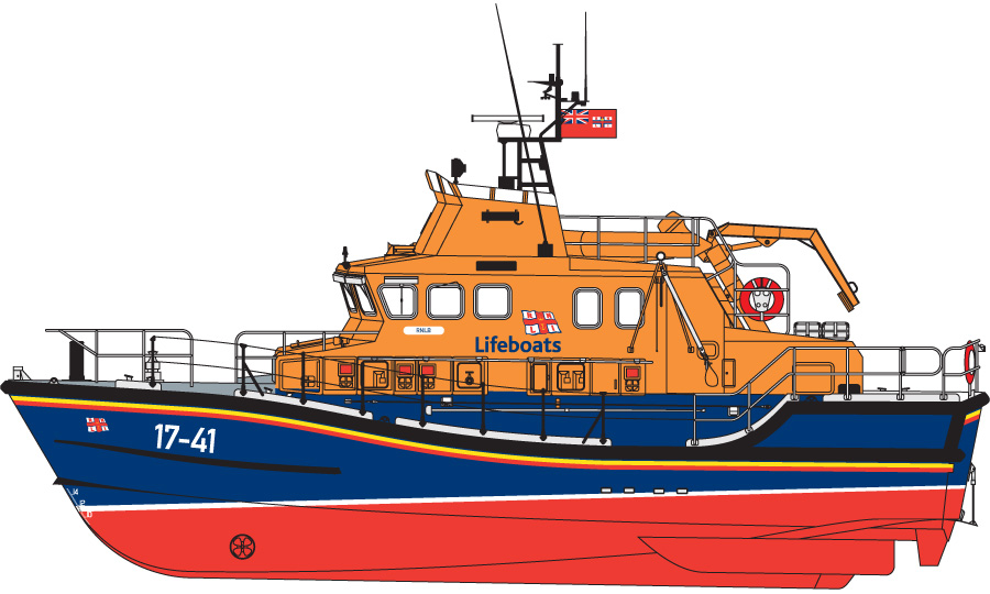 Severn Class Lifeboat, Royal National Lifeboat Institution, UK, July, 2006