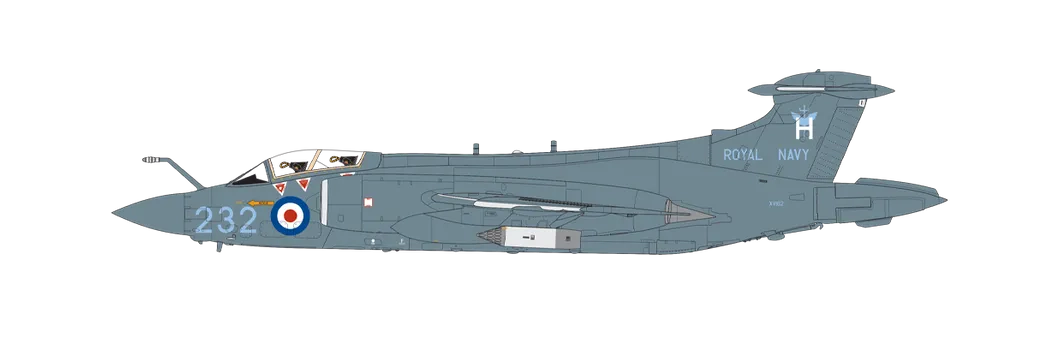 Blackburn Buccaneer S.2C No. 801 Naval Air Squadron, HMS Hermes, 1969.