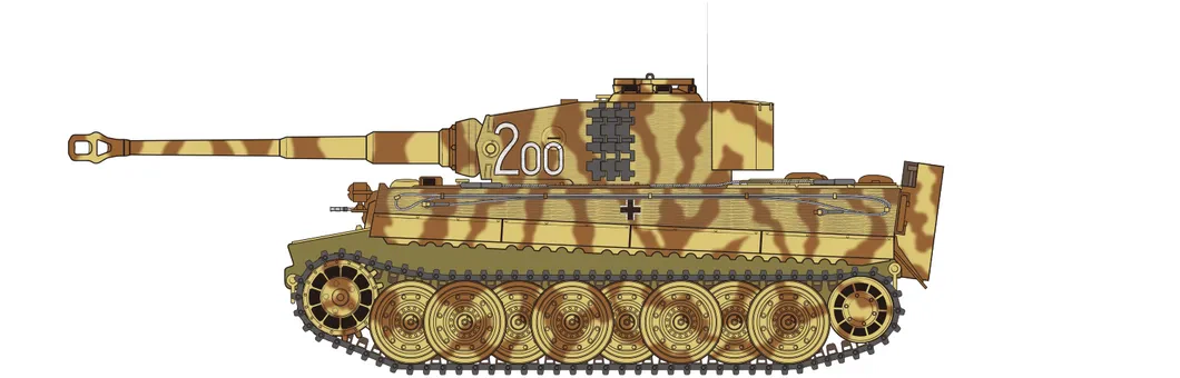 Tiger-1 "Late Version" Panzerkampfwagen VI Tiger I (LATE) Commanded by Oberleutnant Max Wirsching, 2./schwere Panzer-Abteilung 507, River Vistula area, Poland, January 1945