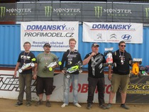 stupně vítězů celkově : 1. Kája Novotný (Durango), 2. Jiří Garba (Serpent), 3. Tony Hyber (Serpent), 4. Radek Schutz (Serpent), 5. Václav Brož (TLR)